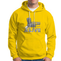 Funny Hoodie for Men Staying A Live - Wonder Print Shop