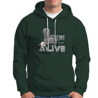 Funny Hoodie for Men Staying A Live - Wonder Print Shop