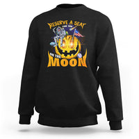 Pumpkin Head Sweatshirt Reserve A Seat For You On The Moon - Wonder Print Shop