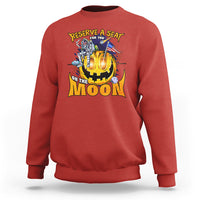 Pumpkin Head Sweatshirt Reserve A Seat For You On The Moon - Wonder Print Shop