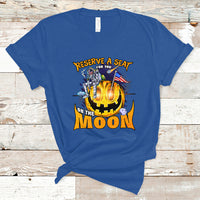 Pumpkin Head T Shirt Reserve A Seat For You On The Moon - Wonder Print Shop
