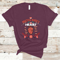 Nurse T Shirt Practical Nurses Heart - Wonder Print Shop