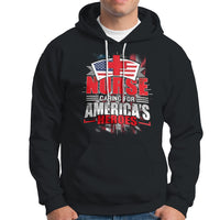 Nurse Hoodie Caring For American Heroes - Wonder Print Shop