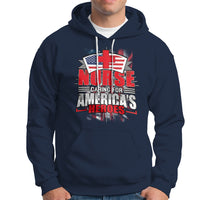 Nurse Hoodie Caring For American Heroes - Wonder Print Shop