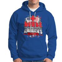 Nurse Hoodie Caring For American Heroes - Wonder Print Shop