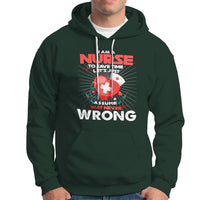 I Am A Nurse Hoodie To Save Time Assume That Never Wrong - Wonder Print Shop