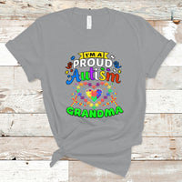 Im A Proud Autism Grandma T Shirt - Wonder Print Shop