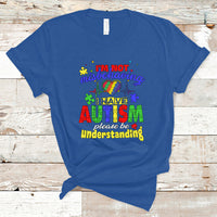 Autism Mom T Shirt Im Not Misbehaving - Wonder Print Shop