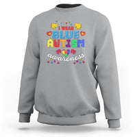 I Wear Blue Autism Awareness Sweatshirt - Wonder Print Shop