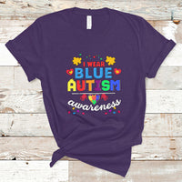 I Wear Blue Autism Awareness T Shirt - Wonder Print Shop