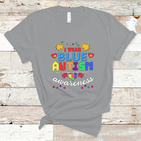 I Wear Blue Autism Awareness T Shirt - Wonder Print Shop