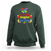 Love Someone With Autism Sweatshirt - Wonder Print Shop
