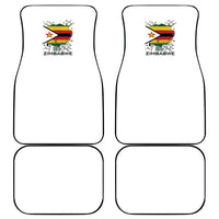 Spirit of Zimbabwe Car Mats Tribal Patterns, Flag Colors and Symbol of Peace
