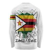 Spirit of Zimbabwe Long Sleeve Shirt Tribal Patterns, Flag Colors and Symbol of Peace
