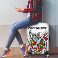 Spirit of Zimbabwe Luggage Cover Tribal Patterns, Flag Colors and Symbol of Peace