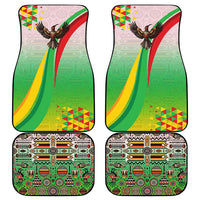 Zimbabwe Vibe Car Mats Tribal-Inspired Background with Geometric Flag Color Design