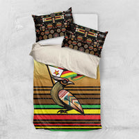 Zimbabwe Pride Bedding Set Zimbabwean Bird, Tribal Patterns and Pan-African Colors