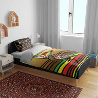 Zimbabwe Pride Bedding Set Zimbabwean Bird, Tribal Patterns and Pan-African Colors