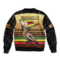 Zimbabwe Pride Bomber Jacket Zimbabwean Bird, Tribal Patterns and Pan-African Colors