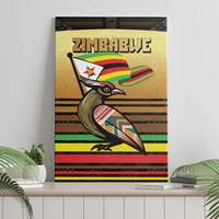 Zimbabwe Pride Canvas Wall Art Zimbabwean Bird, Tribal Patterns and Pan-African Colors