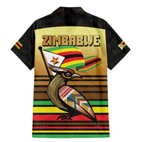 Zimbabwe Pride Family Matching Mermaid Dress and Hawaiian Shirt Zimbabwean Bird, Tribal Patterns and Pan-African Colors