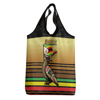 Zimbabwe Pride Grocery Bag Zimbabwean Bird, Tribal Patterns and Pan-African Colors