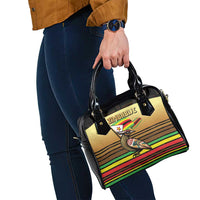 Zimbabwe Pride Shoulder Handbag Zimbabwean Bird, Tribal Patterns and Pan-African Colors