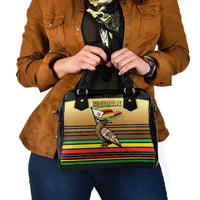 Zimbabwe Pride Shoulder Handbag Zimbabwean Bird, Tribal Patterns and Pan-African Colors