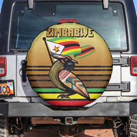 Zimbabwe Pride Spare Tire Cover Zimbabwean Bird, Tribal Patterns and Pan-African Colors