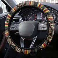 Zimbabwe Pride Steering Wheel Cover Zimbabwean Bird, Tribal Patterns and Pan-African Colors