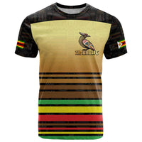 Zimbabwe Pride T Shirt Zimbabwean Bird, Tribal Patterns and Pan-African Colors