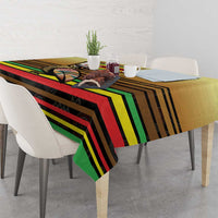 Zimbabwe Pride Tablecloth Zimbabwean Bird, Tribal Patterns and Pan-African Colors