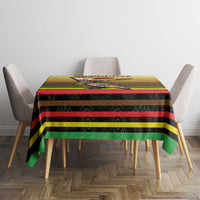 Zimbabwe Pride Tablecloth Zimbabwean Bird, Tribal Patterns and Pan-African Colors