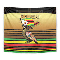 Zimbabwe Pride Tapestry Zimbabwean Bird, Tribal Patterns and Pan-African Colors