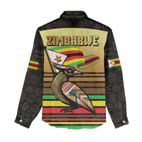 Zimbabwe Pride Women Casual Shirt Zimbabwean Bird, Tribal Patterns and Pan-African Colors
