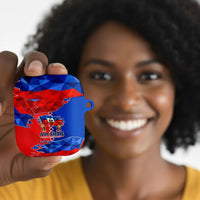 Haiti Flag Day Arcahaie 1803 AirPods Case Geometric Low Poly Flag Art - Birthplace Of Liberty Graphic