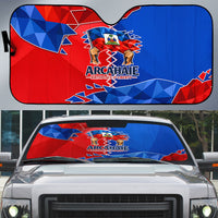 Haiti Flag Day Arcahaie 1803 Auto Sun Shade Geometric Low Poly Flag Art - Birthplace Of Liberty Graphic