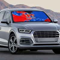 Haiti Flag Day Arcahaie 1803 Auto Sun Shade Geometric Low Poly Flag Art - Birthplace Of Liberty Graphic