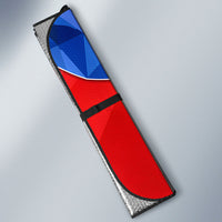 Haiti Flag Day Arcahaie 1803 Auto Sun Shade Geometric Low Poly Flag Art - Birthplace Of Liberty Graphic