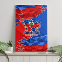 Haiti Flag Day Arcahaie 1803 Canvas Wall Art Geometric Low Poly Flag Art - Birthplace Of Liberty Graphic