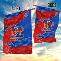 Haiti Flag Day Arcahaie 1803 Garden Flag Geometric Low Poly Flag Art - Birthplace Of Liberty Graphic