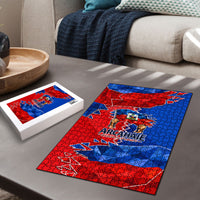 Haiti Flag Day Arcahaie 1803 Puzzle Geometric Low Poly Flag Art - Birthplace Of Liberty Graphic