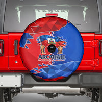 Haiti Flag Day Arcahaie 1803 Spare Tire Cover Geometric Low Poly Flag Art - Birthplace Of Liberty Graphic