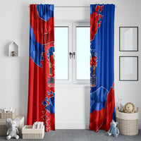 Haiti Flag Day Arcahaie 1803 Window Curtain Geometric Low Poly Flag Art - Birthplace Of Liberty Graphic