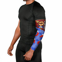 Haiti Flag Day Soul Of The Free L Union Fait La Force Arm Sleeves Peace Dove And Power Fist Art With Hibiscus And Broken Chains