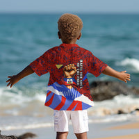 Haiti Flag Day Soul Of The Free L Union Fait La Force Kid Hawaiian Shirt Peace Dove And Power Fist Art With Hibiscus And Broken Chains