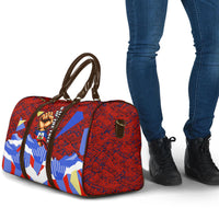 Haiti Flag Day Soul Of The Free L Union Fait La Force Travel Bag Peace Dove And Power Fist Art With Hibiscus And Broken Chains