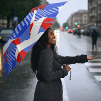Haiti Flag Day Soul Of The Free L Union Fait La Force Umbrella Peace Dove And Power Fist Art With Hibiscus And Broken Chains