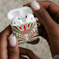 Burundi Pride Beat Of 1962 Independence Day AirPods Case Traditional Karyenda Drummer Art With Flag Sunburst Design