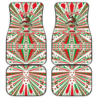 Burundi Pride Beat Of 1962 Independence Day Car Mats Traditional Karyenda Drummer Art With Flag Sunburst Design